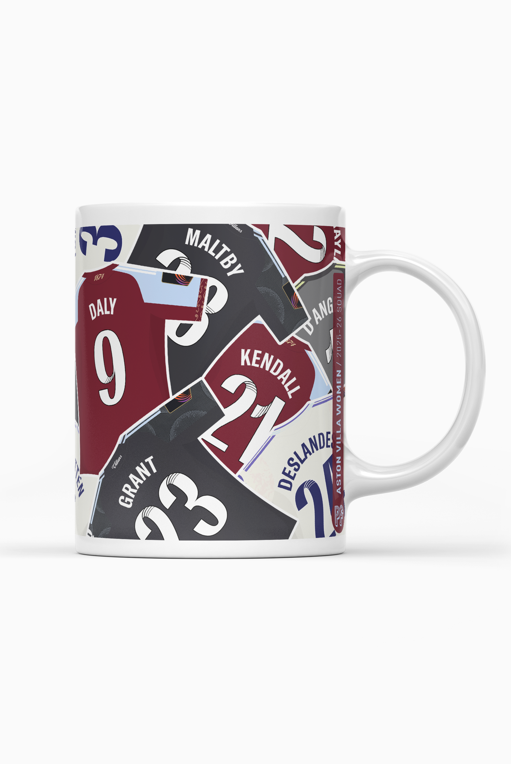 Aston Villa Women / 2025-26 Squad Mug