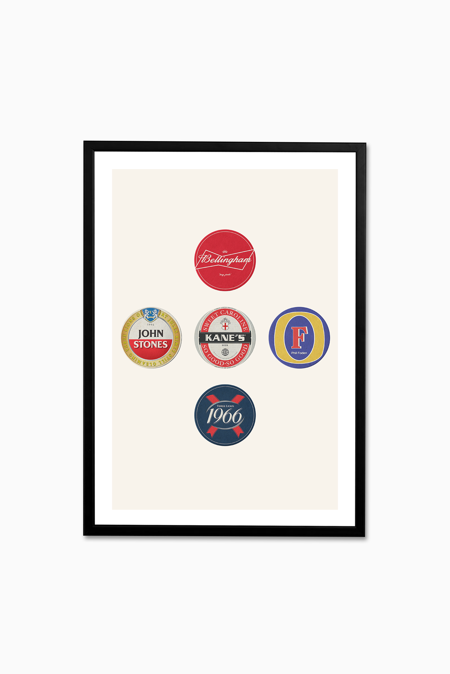 England 2022 Beer Mats / Print