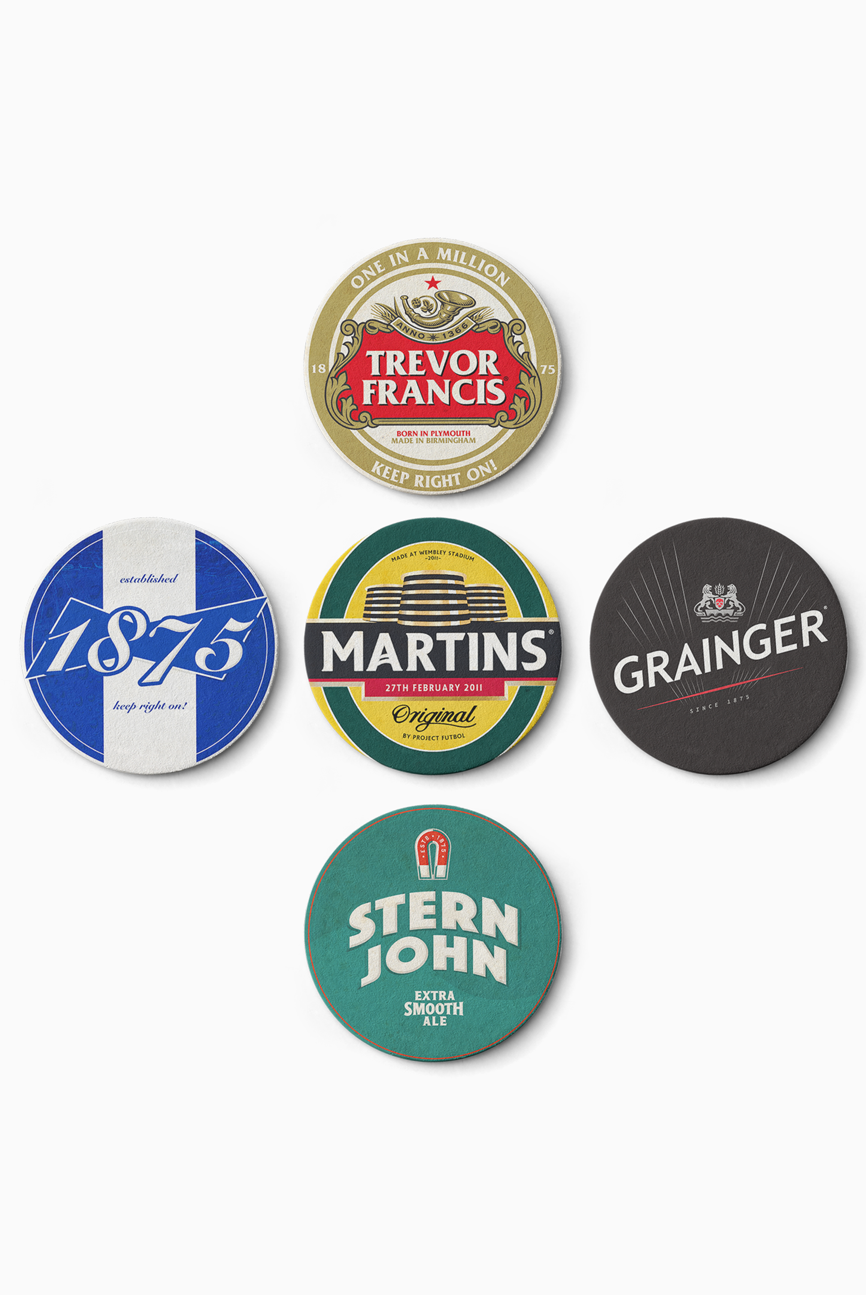 Birmingham Icon Beer Mats (Pack of 5)